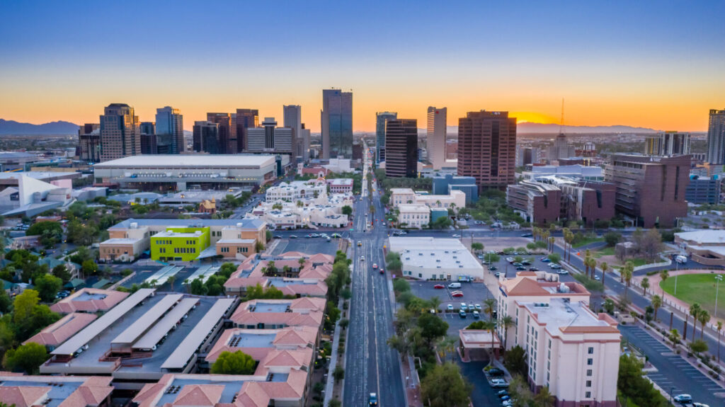 Phoenix named top 10 city for great downtown living experience.